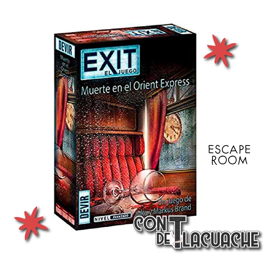 EXIT 08 Muerte en el Orient Express Nivel: Experto | Devir Juego de Mesa México Escape Room