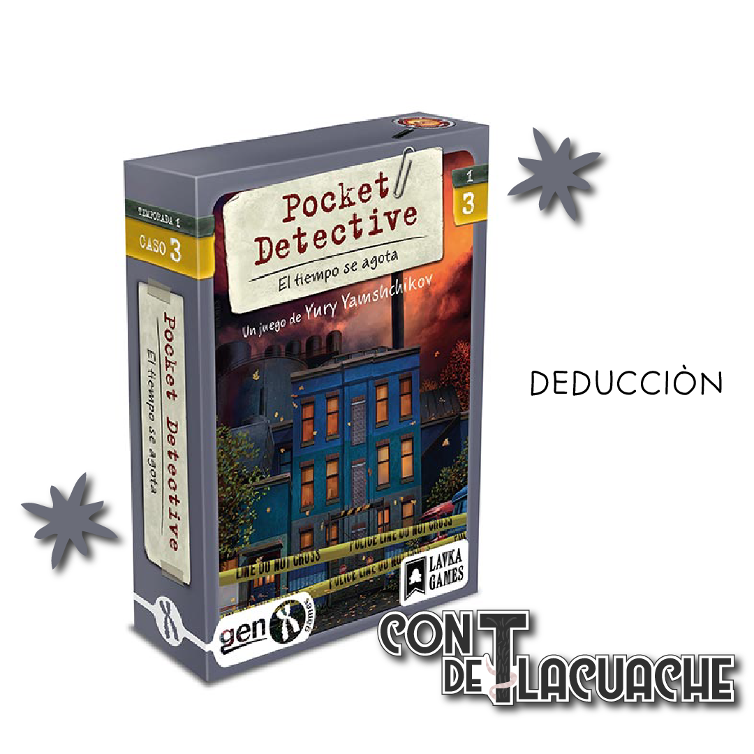Pocket Detective 3: El tiempo se agota | Gen X Games Juego de Mesa México