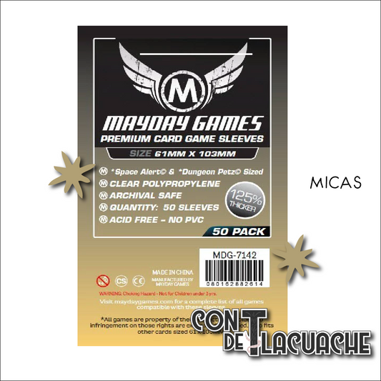 "Space Alert" & "Dungeon Petz" Micas Premium Protection (50pzas) | Mayday Games Juego de Mesa