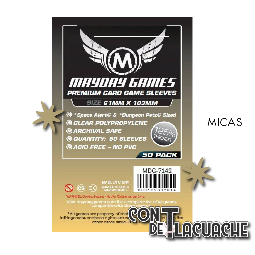 "Space Alert" & "Dungeon Petz" Micas Premium Protection (50pzas) | Mayday Games Juego de Mesa México