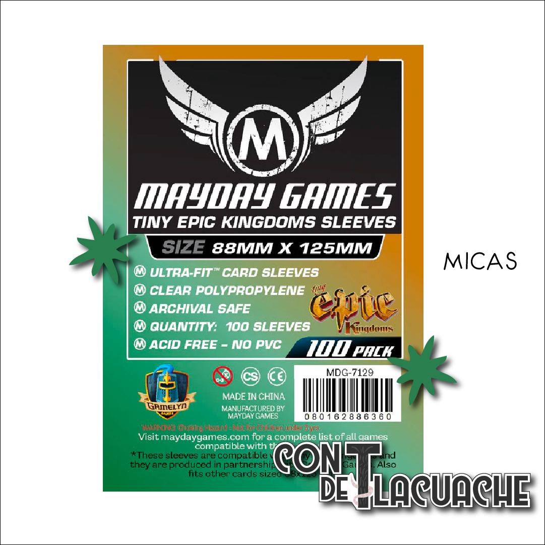 "Tiny Epic Kingdoms" Micas Standard Protection (100pzas) | Mayday Games Juego de Mesa México
