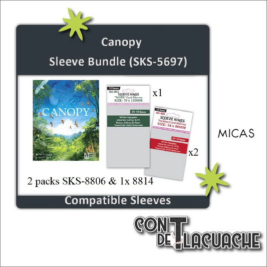 Canopy Combo de Micas (8806X2 + 8814X1) | Sleeve Kings Juego de Mesa México