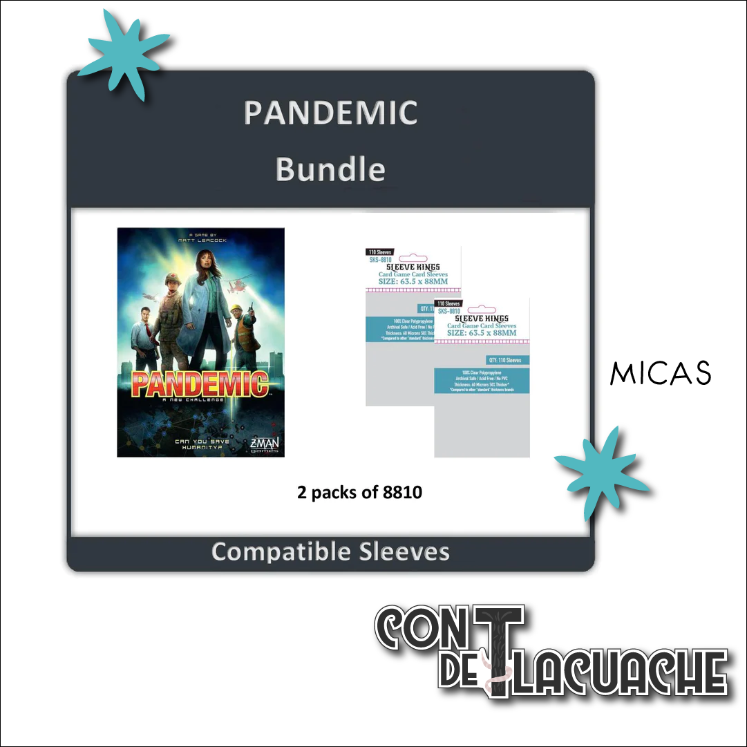 Pandemic Combo de Micas (8810X2) | Sleeve Kings Juego de Mesa