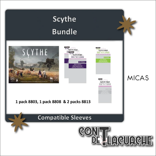 Scythe+ Expansions Combo de Micas (8803X1 + 8808X1 + 8813X2) | Sleeve King Sleeves Juego de Mesa