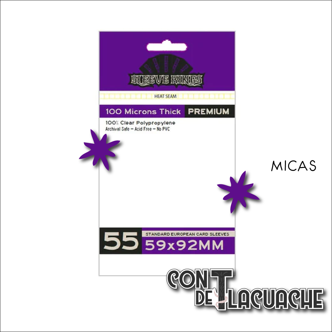 Premium SK Standard European Card Sleeves (59x92mm) (55pzas) | Sleeve Kings Juego de Mesa México