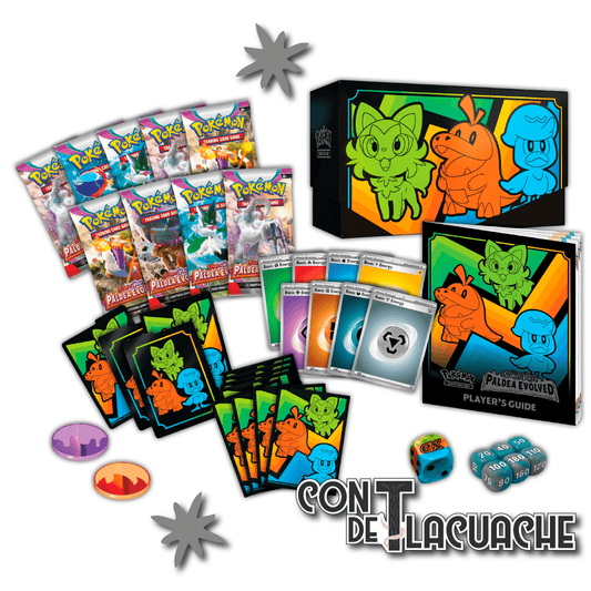 Scarlet & Violet 02 Paldea Evolved Elite Trainer Box (English) | Pokemon TCG - Con T de Tlacuache - Pokemon