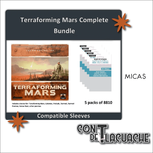 Terraforming Mars Complete Combo de Micas (8810X5) | Sleeve Kings - Con T de Tlacuache - Sleeve Kings