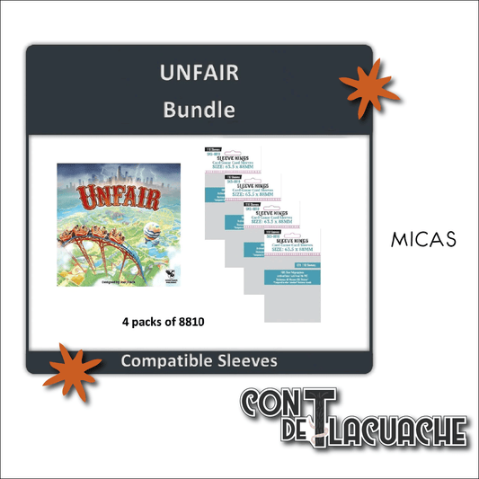 Unfair Game Combo de Micas (8810X4) | Sleeve Kings - Con T de Tlacuache - Sleeve Kings
