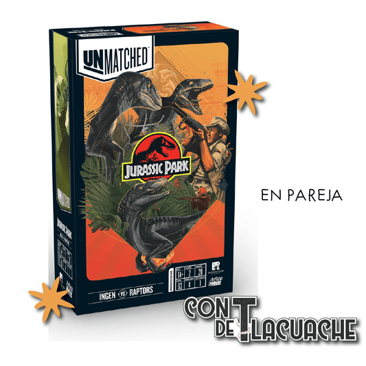 Unmatched Jurassic Park - Ingen vs. Raptors | Restoration Games - Con T de Tlacuache - Restoration Games