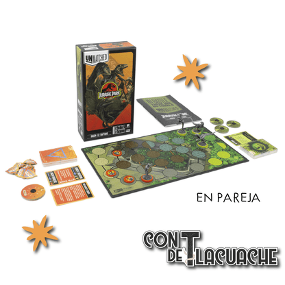 Unmatched Jurassic Park - Ingen vs. Raptors | Restoration Games - Con T de Tlacuache - Restoration Games