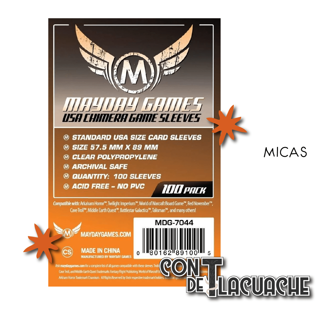 USA Chimera Micas (57.5x89mm) Standard Protection (100pzas) | Mayday Games - Con T de Tlacuache - Mayday Games