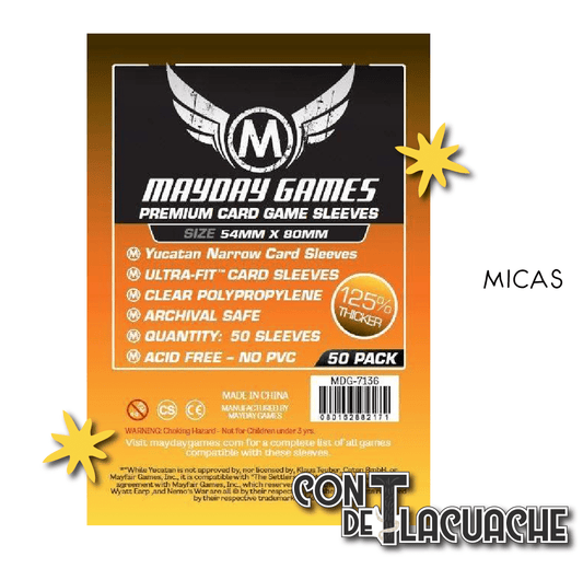 Yucatan Micas (54x80mm) Premium Protection (50pzas) | Mayday Games - Con T de Tlacuache - Mayday Games